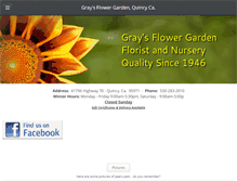 Tablet Screenshot of graysflowergarden.com